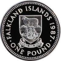 () Монета Фолклендские Острова 1987 год 1 крона ""   PROOF